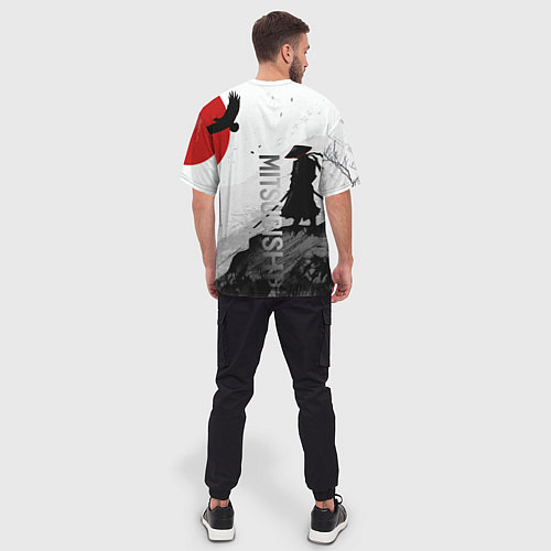 Мужская футболка оверсайз Мечта самурая / 3D-принт – фото 4