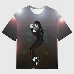 Мужская футболка оверсайз Michael Jackson в прыжке