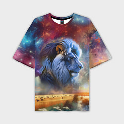 Футболка оверсайз мужская Небесный лев, цвет: 3D-принт