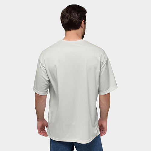 Мужская футболка оверсайз Ленивиц в позе лотоса / 3D-принт – фото 4