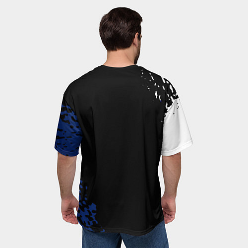 Мужская футболка оверсайз Bully game краски рокстар / 3D-принт – фото 4