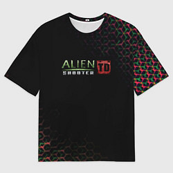 Мужская футболка оверсайз Alien Shooter космос тема