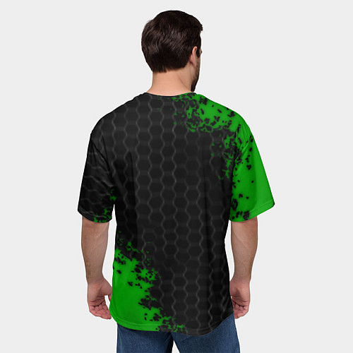 Мужская футболка оверсайз Nintendo 64 броня / 3D-принт – фото 4