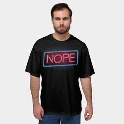 Футболка оверсайз мужская Nope - neon, цвет: 3D-принт — фото 2