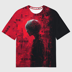 Футболка оверсайз мужская Kaneki Ken - Tokyo Ghoul, цвет: 3D-принт