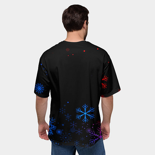 Мужская футболка оверсайз Starcraft 2 logo / 3D-принт – фото 4