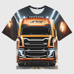 Мужская футболка оверсайз Дальнобойщики