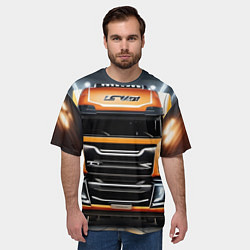 Футболка оверсайз мужская Дальнобойщики, цвет: 3D-принт — фото 2