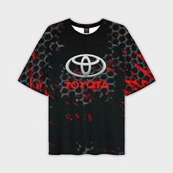 Футболка оверсайз мужская Toyota краски броня, цвет: 3D-принт