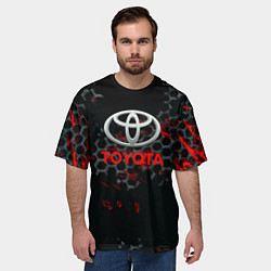Футболка оверсайз мужская Toyota краски броня, цвет: 3D-принт — фото 2