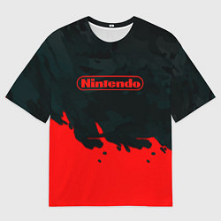 Футболка оверсайз мужская Nintendo краски гейм компани, цвет: 3D-принт
