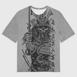 Футболка оверсайз мужская Demonic samurai, цвет: 3D-принт