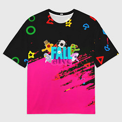 Футболка оверсайз мужская Fall Guys kids color, цвет: 3D-принт