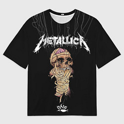 Футболка оверсайз мужская Металлика - мумия, цвет: 3D-принт