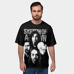 Футболка оверсайз мужская Система краха, цвет: 3D-принт — фото 2