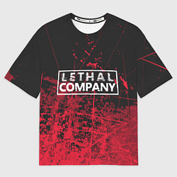 Футболка оверсайз мужская Lethal Company: Red Trail, цвет: 3D-принт