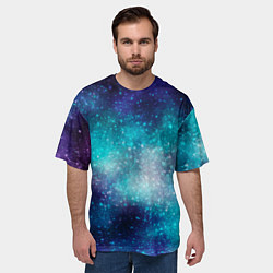 Футболка оверсайз мужская Космические туманности, цвет: 3D-принт — фото 2