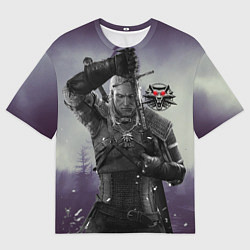 Футболка оверсайз мужская Ведьмак на охоте, цвет: 3D-принт