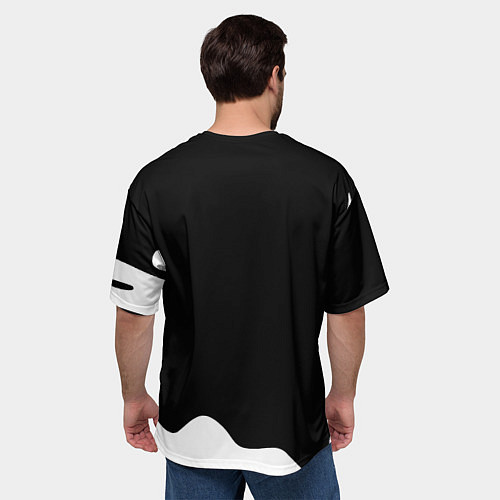 Мужская футболка оверсайз Linkin park краска белая / 3D-принт – фото 4