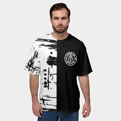 Футболка оверсайз мужская Silent hill краски текстура гейм, цвет: 3D-принт — фото 2