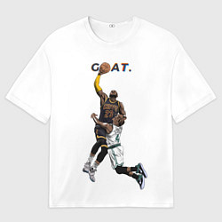 Футболка оверсайз мужская Goat 23 - LeBron James, цвет: 3D-принт