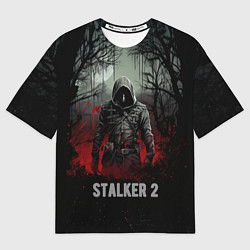 Футболка оверсайз мужская Stalker 2 dark mode, цвет: 3D-принт
