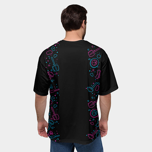 Мужская футболка оверсайз Paleontologists dig dinosaurs / 3D-принт – фото 4