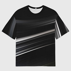 Футболка оверсайз мужская Black abstract background, цвет: 3D-принт