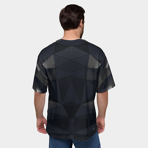 Мужская футболка оверсайз Адам Дженсен в отражении deus ex / 3D-принт – фото 4