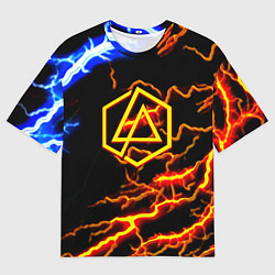 Мужская футболка оверсайз Linkin park storm inside steel