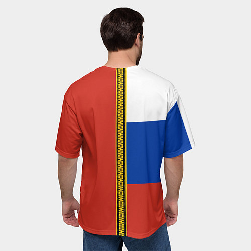 Мужская футболка оверсайз Россия и СССР / 3D-принт – фото 4