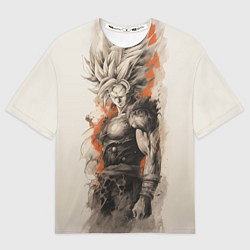 Футболка оверсайз мужская Super Saiyan Goku, цвет: 3D-принт