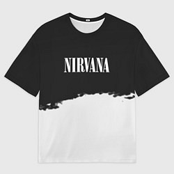 Футболка оверсайз мужская Nirvana текстура, цвет: 3D-принт