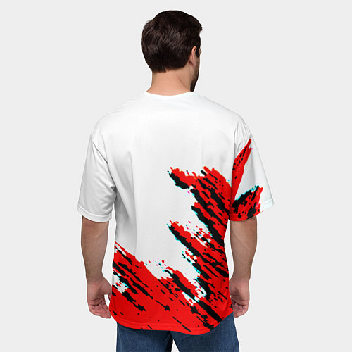 Мужская футболка оверсайз Россия герб империя / 3D-принт – фото 4
