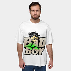 Футболка оверсайз мужская Бэд-бой, цвет: 3D-принт — фото 2
