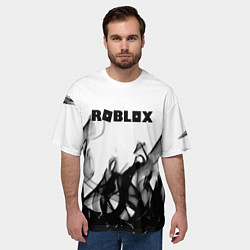 Футболка оверсайз мужская Roblox flame текстура, цвет: 3D-принт — фото 2