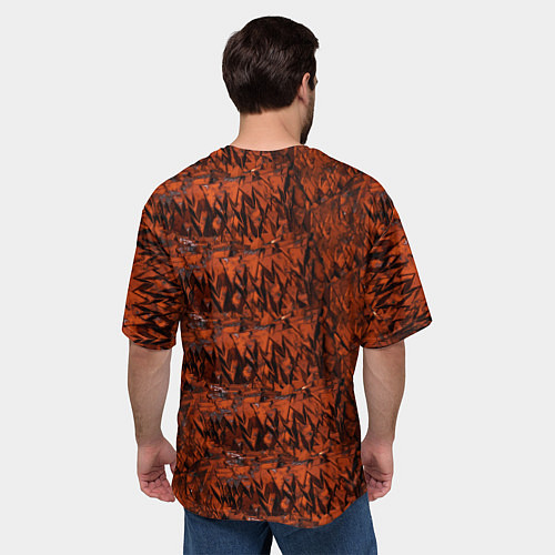 Мужская футболка оверсайз Нитра drg / 3D-принт – фото 4