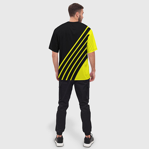 Мужская футболка оверсайз Borussia sport line uniform / 3D-принт – фото 4