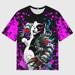 Футболка оверсайз мужская Монокума фан-арт, цвет: 3D-принт