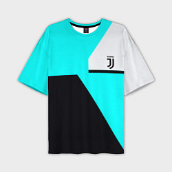 Футболка оверсайз мужская Juventus sport geometry fc, цвет: 3D-принт