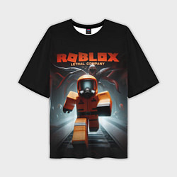 Футболка оверсайз мужская Lethal company Roblox, цвет: 3D-принт