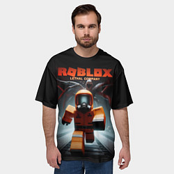 Футболка оверсайз мужская Lethal Company x Roblox, цвет: 3D-принт — фото 2
