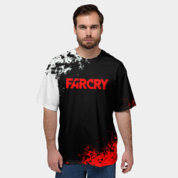 Футболка оверсайз мужская Farcry текстура краски, цвет: 3D-принт — фото 2
