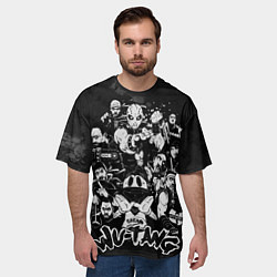 Футболка оверсайз мужская Wu tang clan mask, цвет: 3D-принт — фото 2