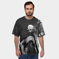 Футболка оверсайз мужская Нежить - Нежеланно бессмертный авантюрист, цвет: 3D-принт — фото 2