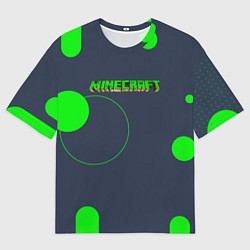 Футболка оверсайз мужская Майнкрафт крафт, цвет: 3D-принт