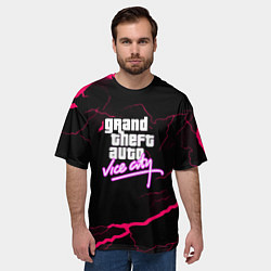 Футболка оверсайз мужская GTA storm vice city, цвет: 3D-принт — фото 2