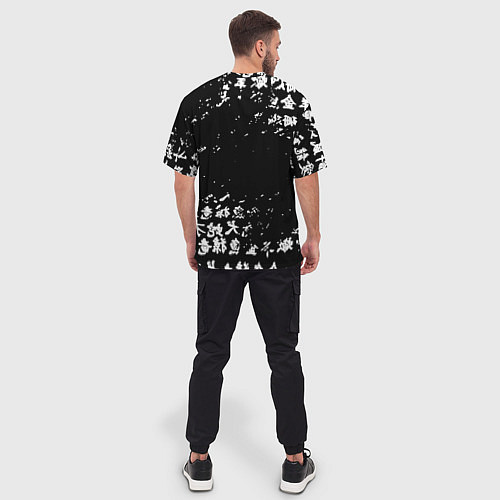 Мужская футболка оверсайз Samurai pattern japan 2077 / 3D-принт – фото 4