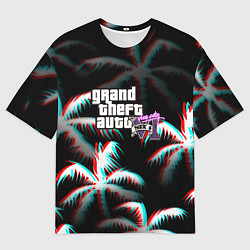Мужская футболка оверсайз GTA 6 vice city glitch