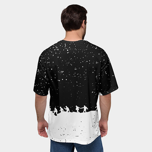 Мужская футболка оверсайз Skillet rock music band / 3D-принт – фото 4